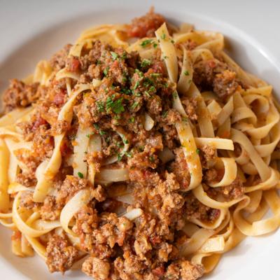 Bolognese pasta.
