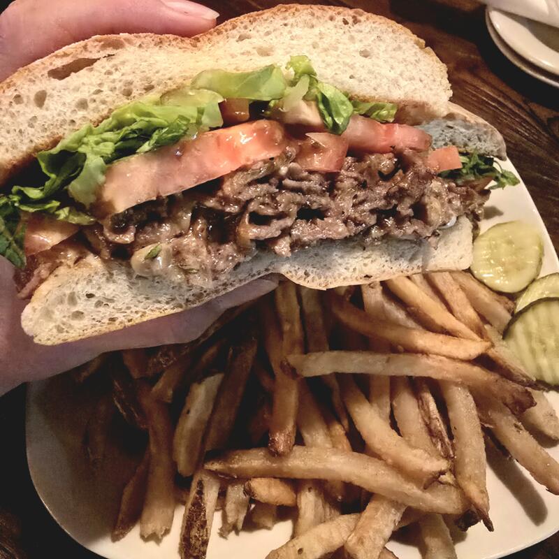 Cheese steak Sandwich photo