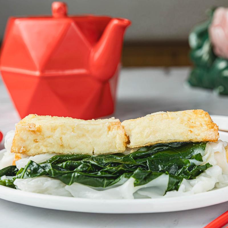 (NEW) V7. Fried Garlic Egg Tofu Chinese Broccoli Rice Noodles photo