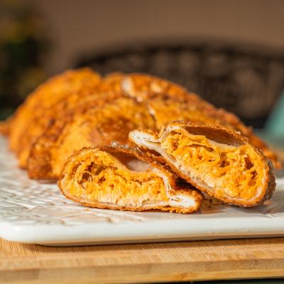 Buffalo chicken empanada.