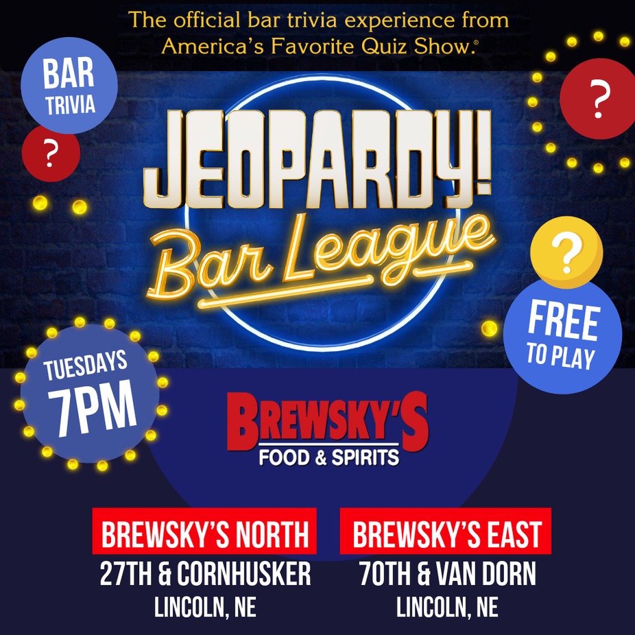 BAR JEOPARDY! Play Jeopardy! at Brewsky's! event photo