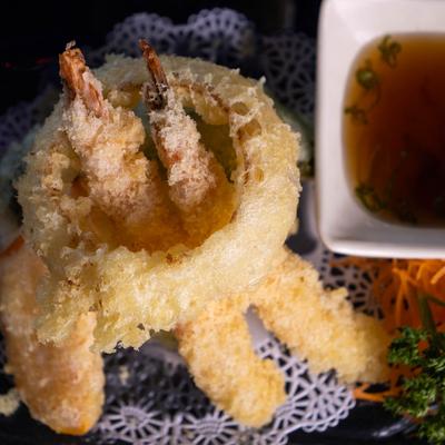 Shrimp tempura.