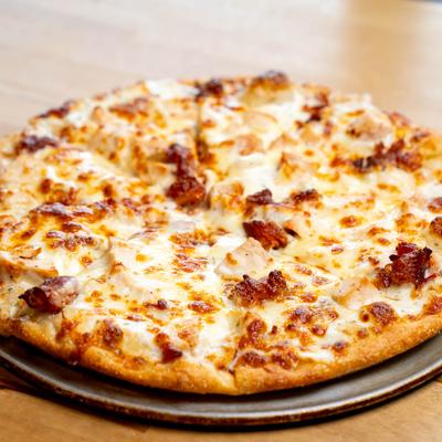 Chicken Bacon Ranch Pizza.