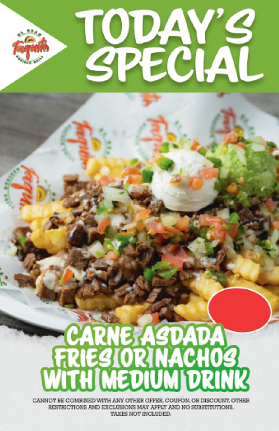 El Gran Taquito Mexican Grill all specials