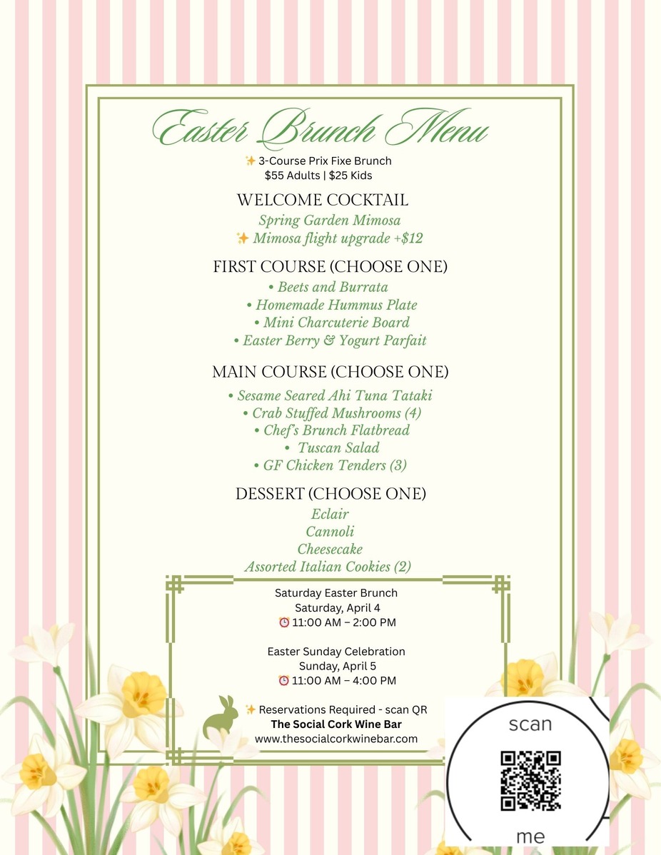 Easter Brunch Menu event photo