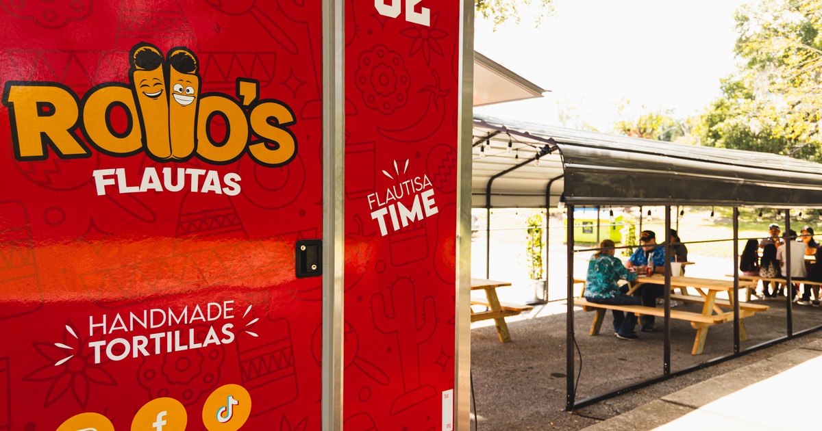 Patio, benches, tables, guests, part of track