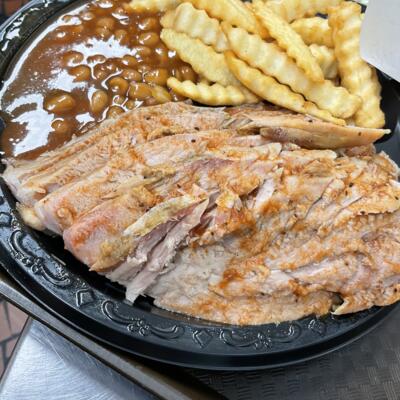 Sliced BBQ Plate.