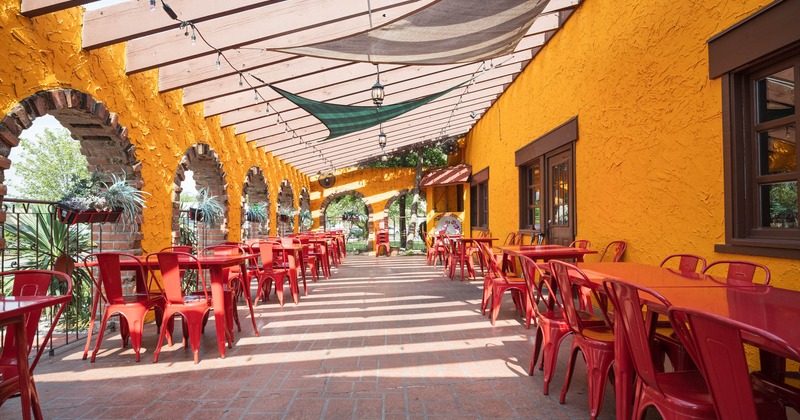 Exterior, covered terrace, seating area