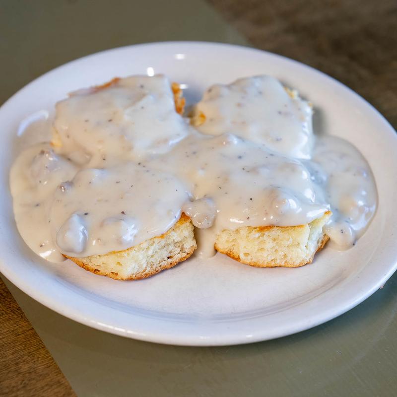 menu item 4 of 13, Biscuits & Gravy