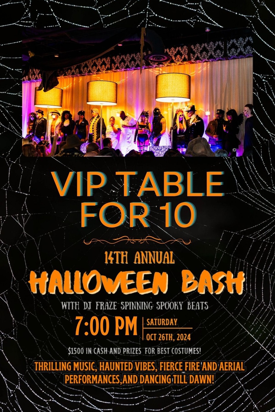 Halloween Bash VIP Table for 10 event photo