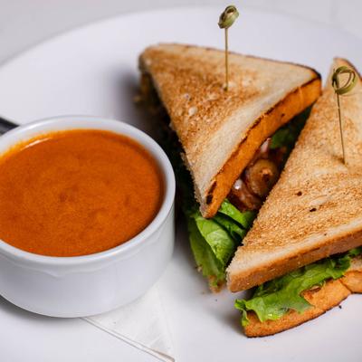 BLT sandwiches and tomato soup.