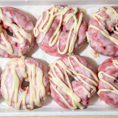 Red Velvet Cake Donuts.