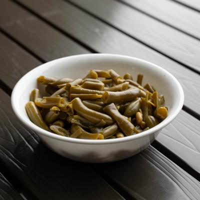 Green Beans served in a small white bowl.