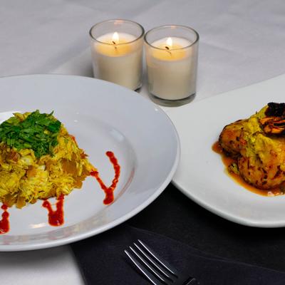 Served meals and lit candles.