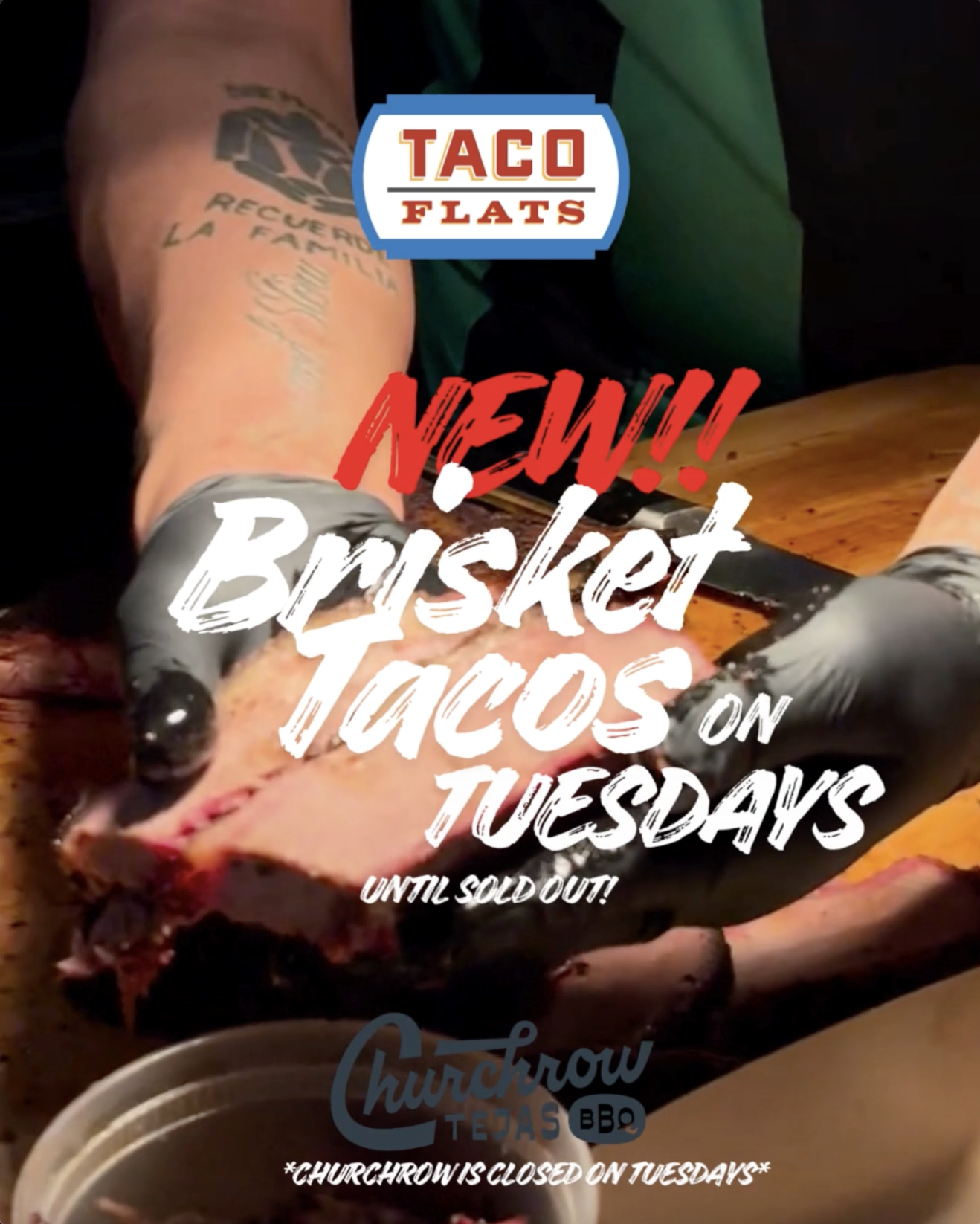 Brisket Taco Tuesdays Taco Flats Austin Texas