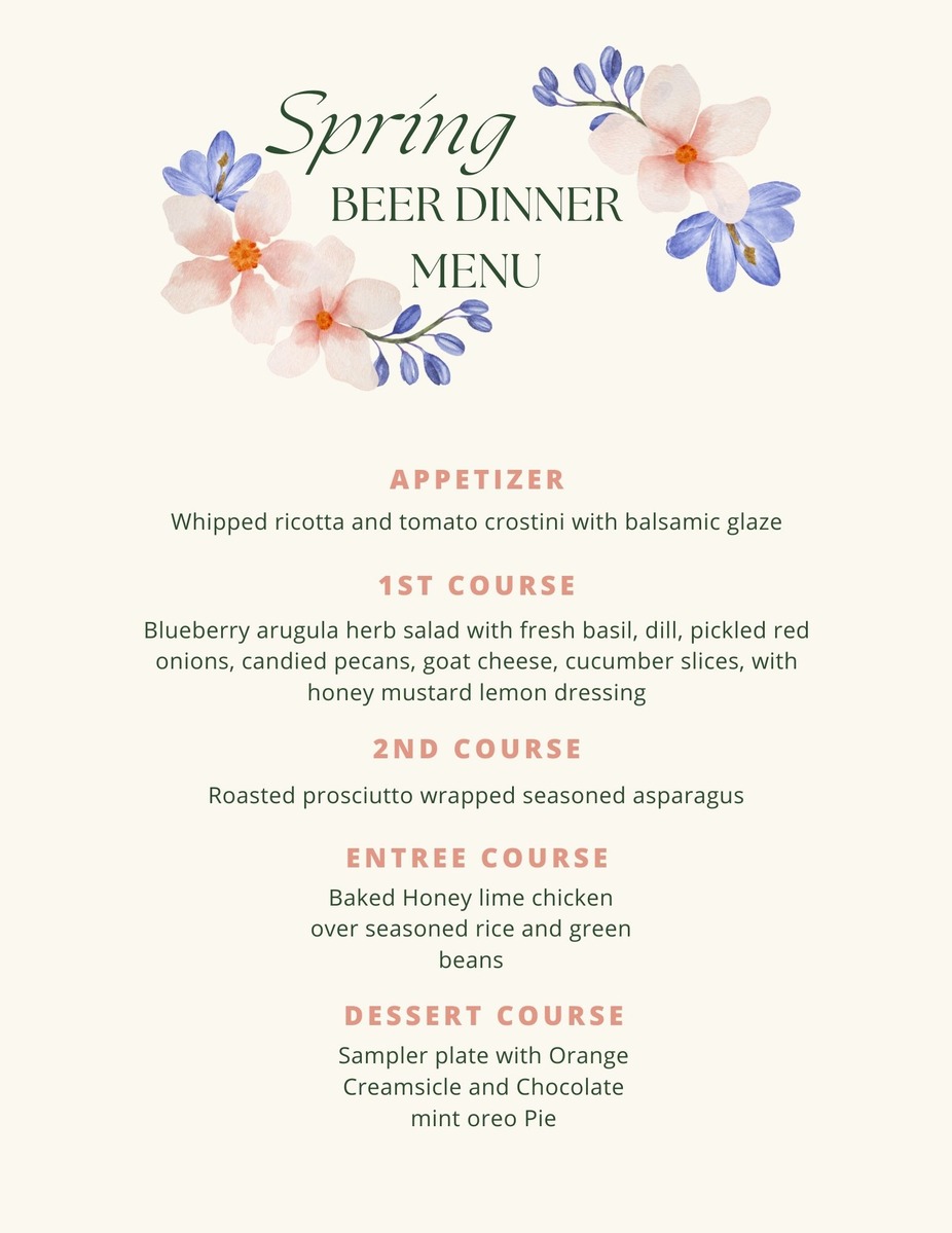 OMBC Spring beer dinner event photo