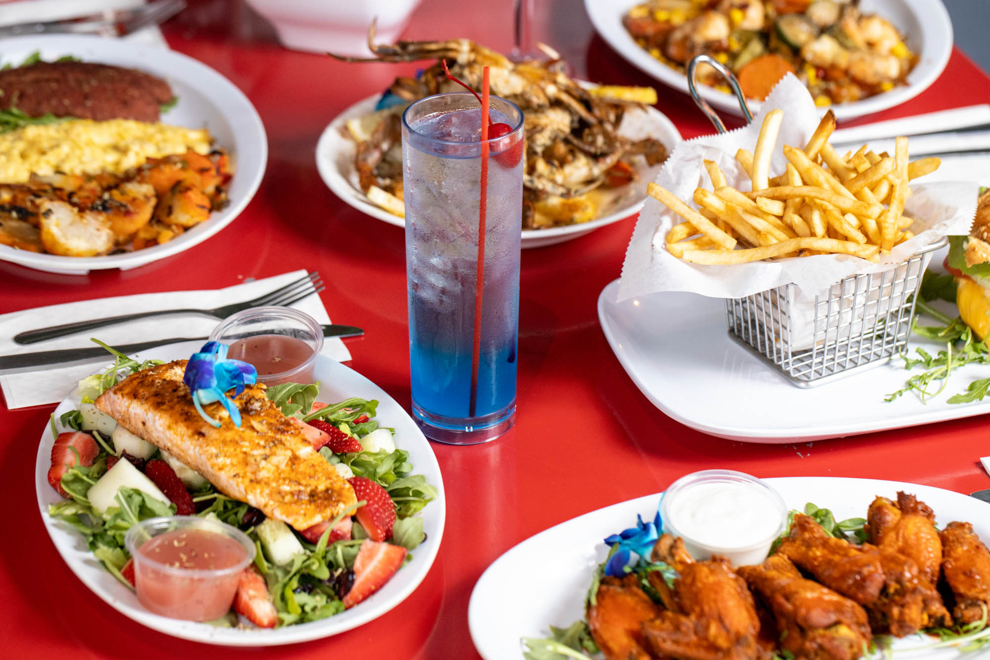 Various food on the table