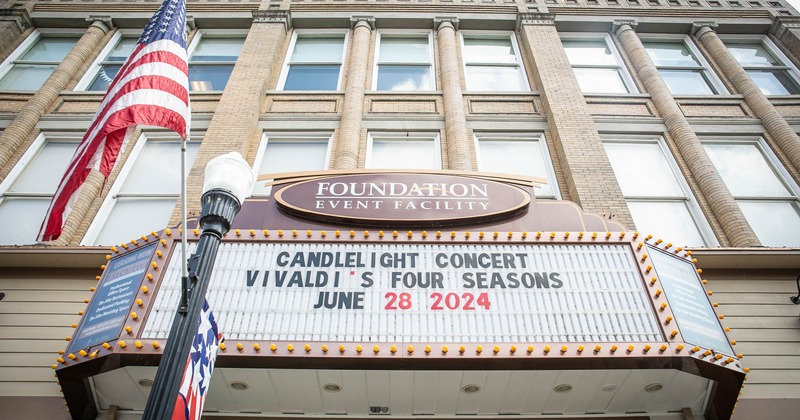 The entrance to the restaurant