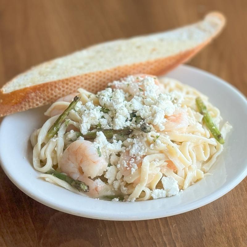 Shrimp and Asparagus Linguine photo