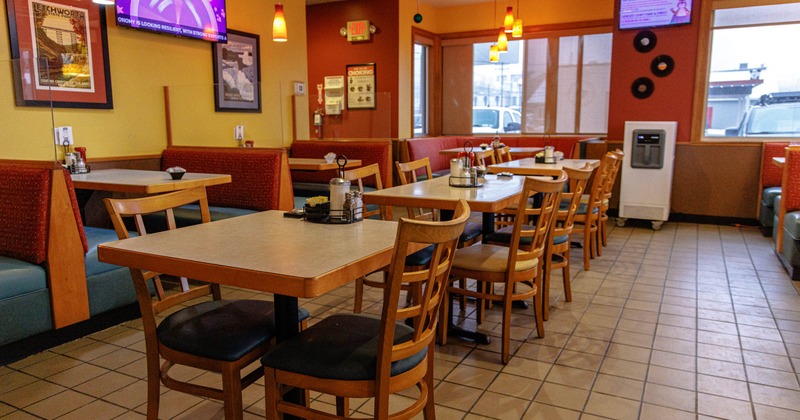 Interior tables ready for guests