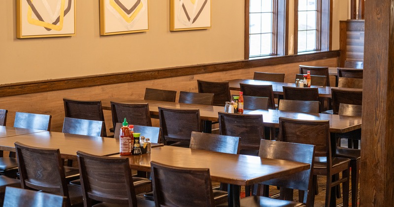 Interior, dining area