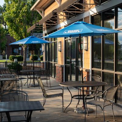 Outdoor seating area.