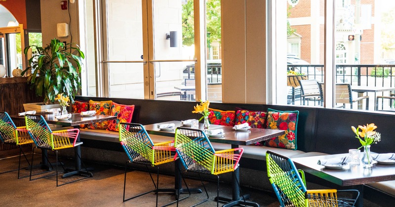 Interior, seating by a window side