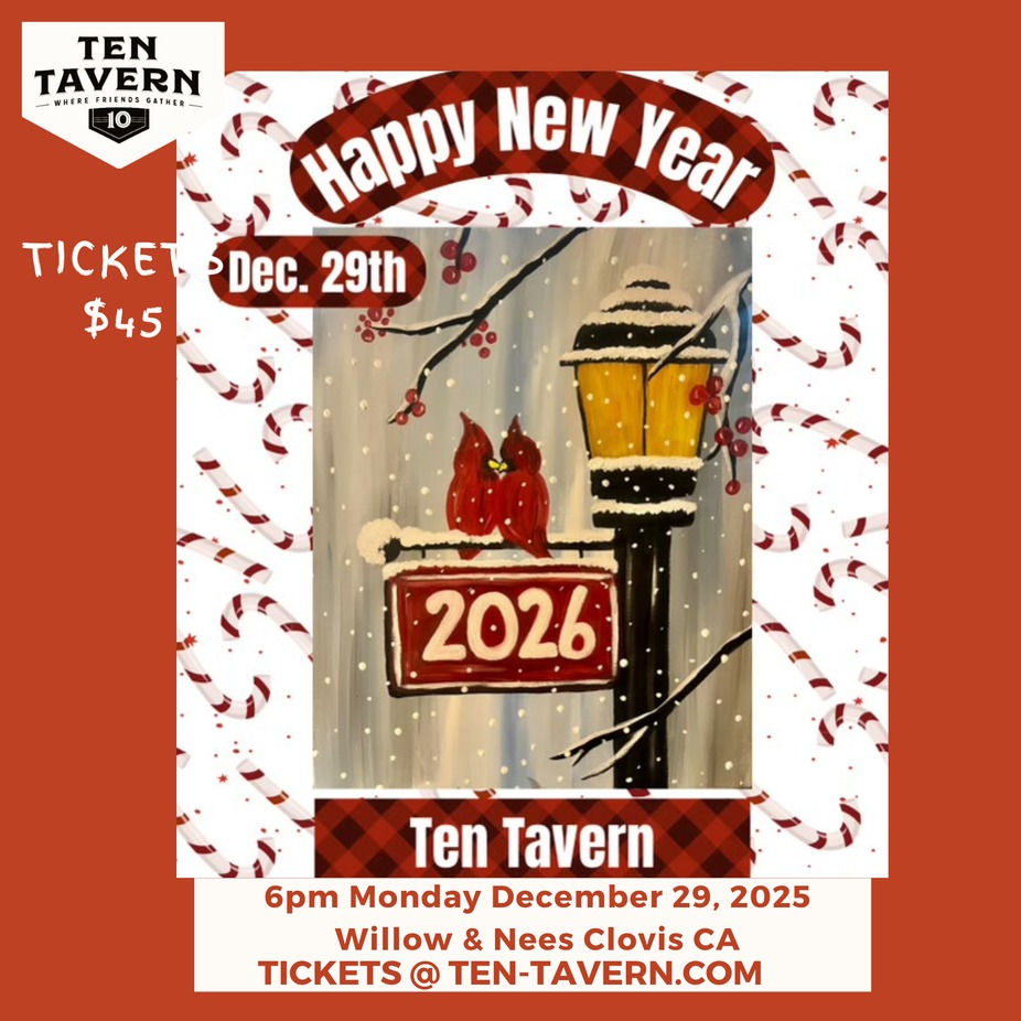 🎆🖌️ New Year’s 2026 Lamp Post Paint Night 🖌️🎆 event photo