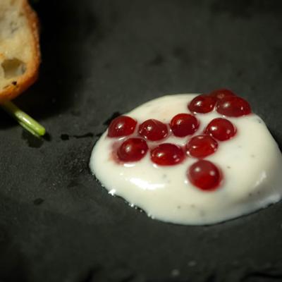 Beet Cured Gravlax closeup