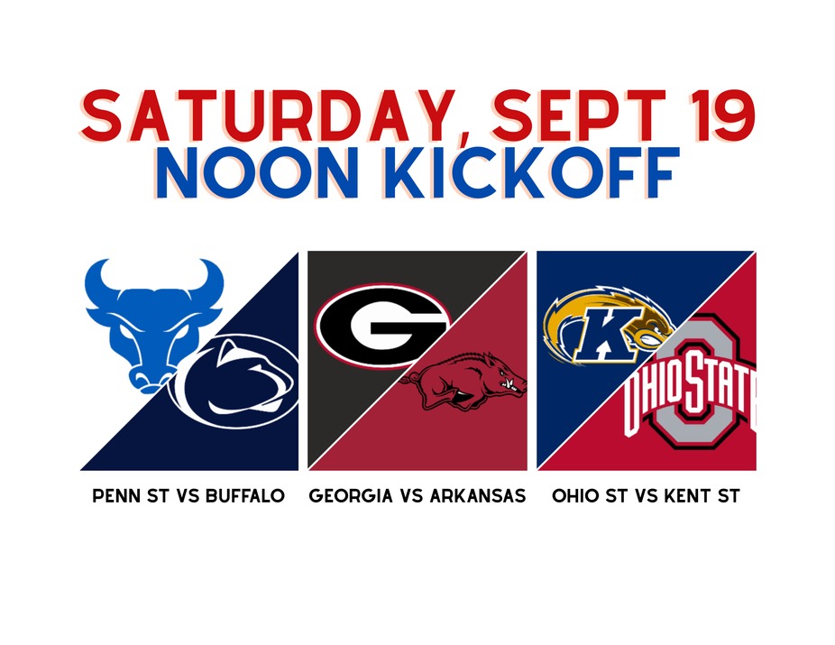 College Football @ Noon!! event photo