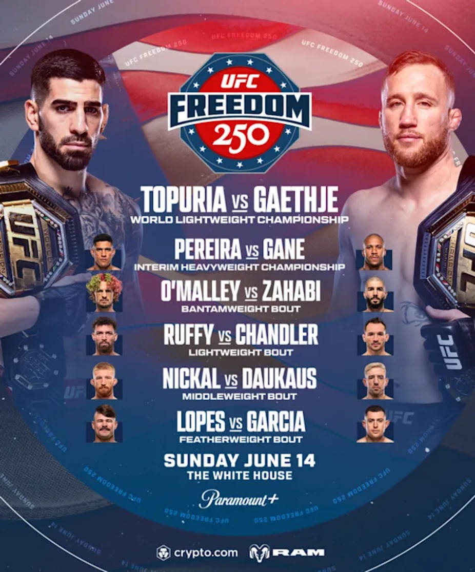 UFC at the white house freedom 250 event photo