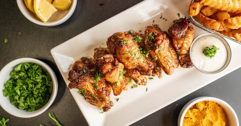 Chicken wings, top view