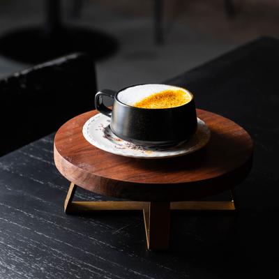 A served Golden Latte.