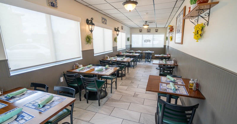 Restaurant interior, dining area
