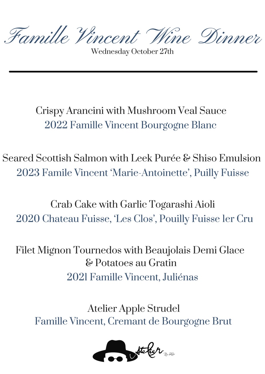 Famille Vincent Burgundy Wine Dinner event photo