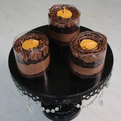 Decadent chocolate ganache, salted caramel filling, chocolate buttercream, dark chocolate