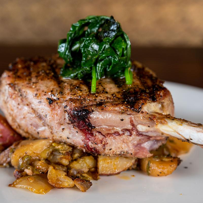 14oz Dry Rubbed French Cut Pork Chop photo