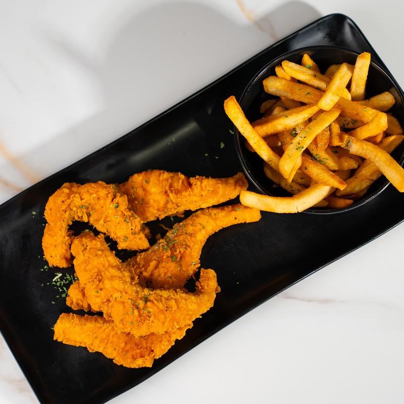 Salmon Tenders with Fries photo