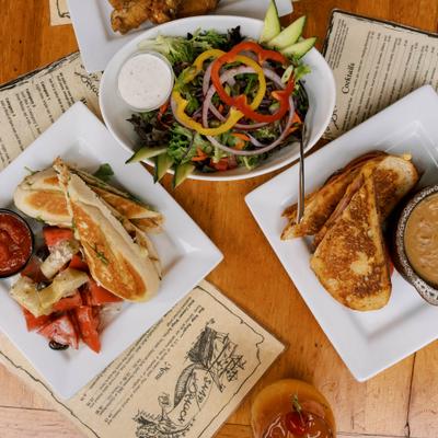 Various food dishes.