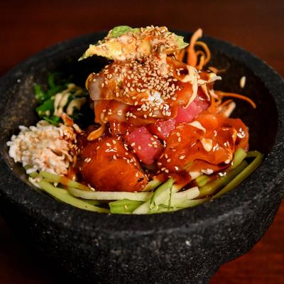 Poke tuna bowl.