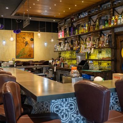 Interior, bar area.