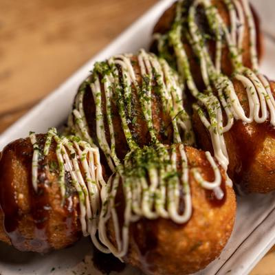 Deep fried octopus balls