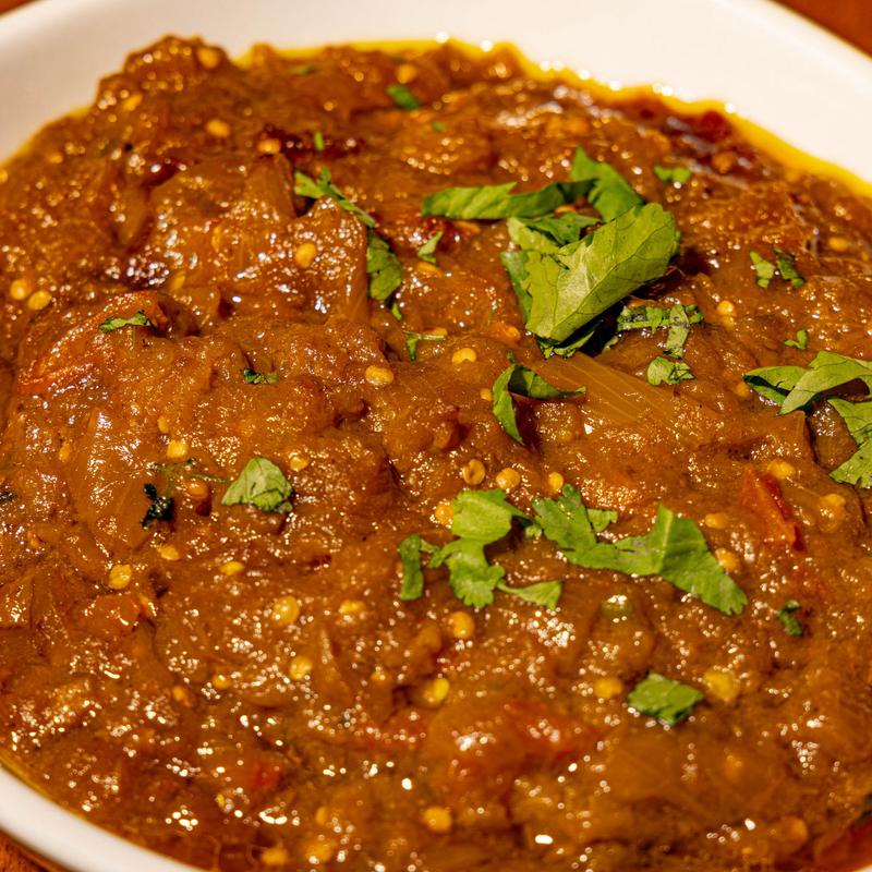 menu item 5 of 10, Began Bhartha (V, GF)