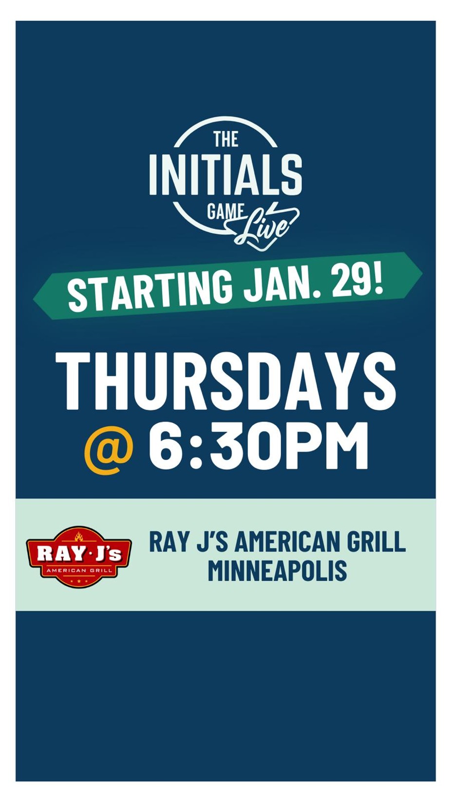 The Initials Game Live event photo