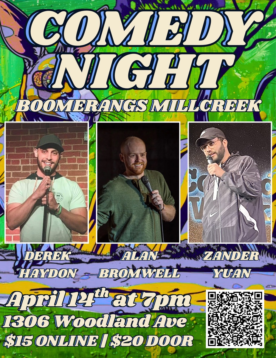 Comedy Night at Boomerangs Down Under Bar Millcreek ft. Alan Bromwell event photo