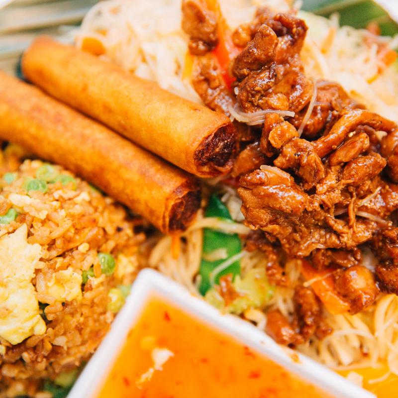 Chicken Pancit Plate photo