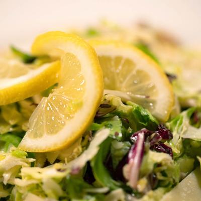 Brussels Sprouts Salad, closeup