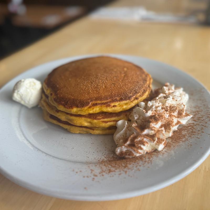menu item 5 of 27, Pumpkin Pancakes