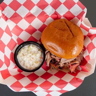 Smoked Pulled Pork/Slaw Meal.