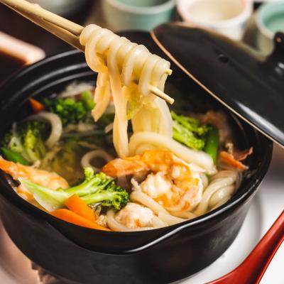 Shrimp noodle soup